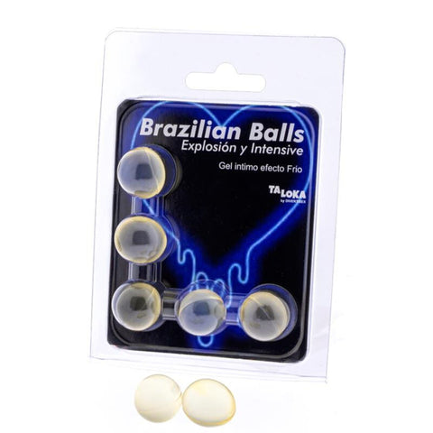 Brazilian Balls Gel Excitante Efecto Frio Y Vibración 5 Bolas