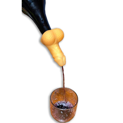 Decantador De Vino Forma Pene Dorado