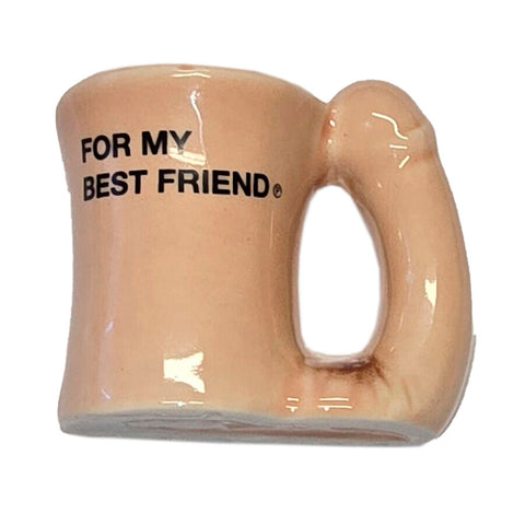 ?? Imán Taza Cerámica Con Asa De Pene “For My Best Friend”