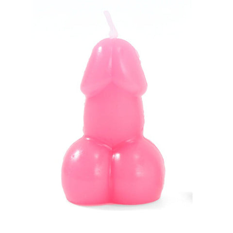 Vela Con Forma De Pene Color Fucsia