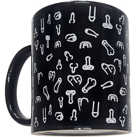 Taza Negra Penes 370 Ml