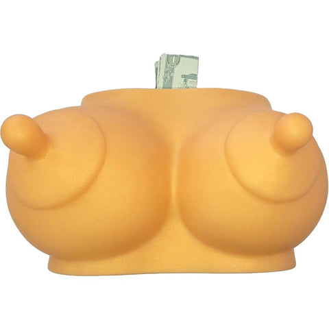 Hucha Forma De Tetas Tono Dorado