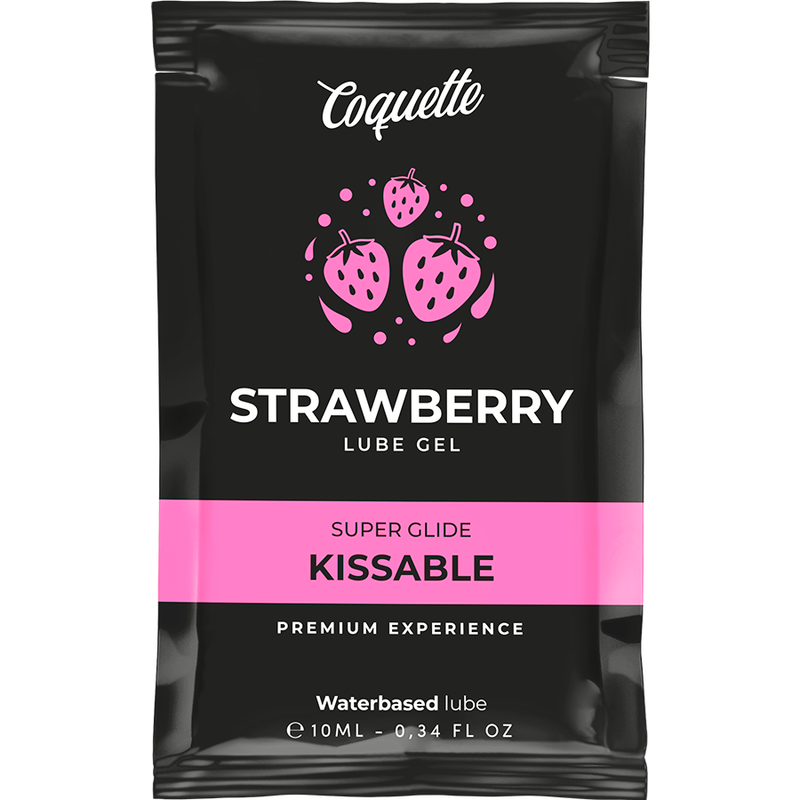 Pocket Lubricante Kissable Base Agua Fresa 10 Ml