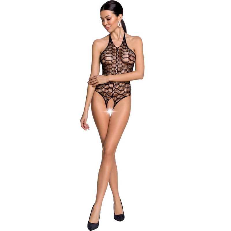 Woman Bs087 Bodystocking Negro Talla Única