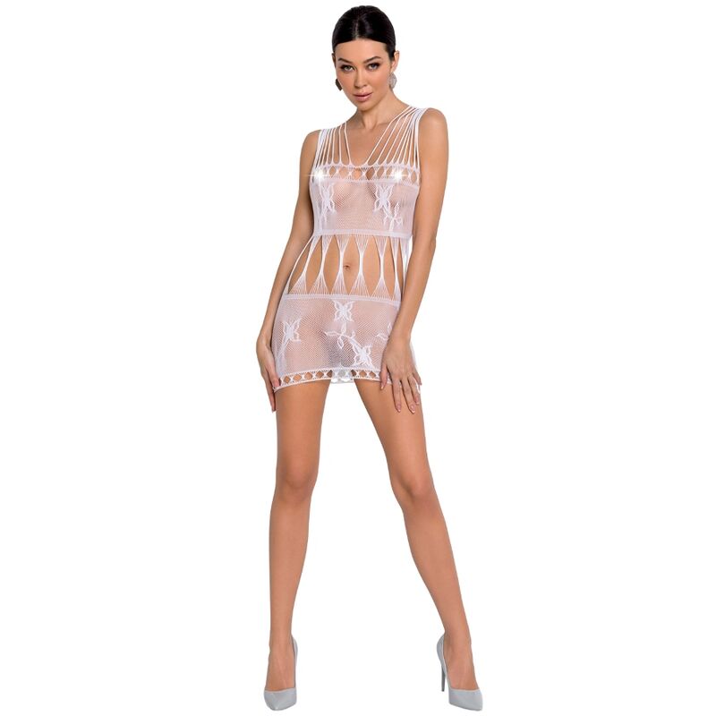 Woman Bs090 Bodystocking Blanco Talla Única