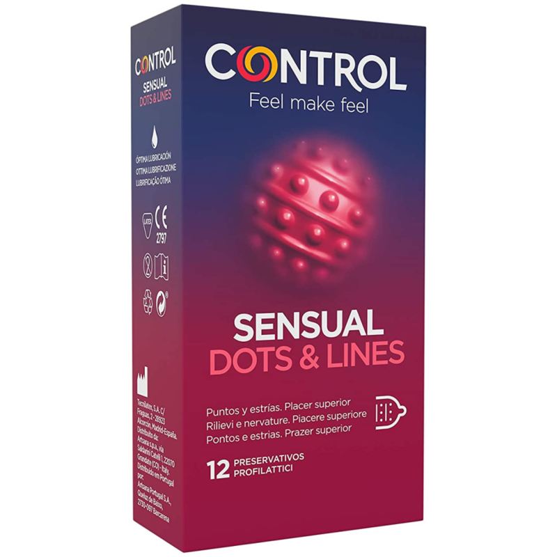 Sensual Dots & Lines Puntos Y Estrias 12 Uds