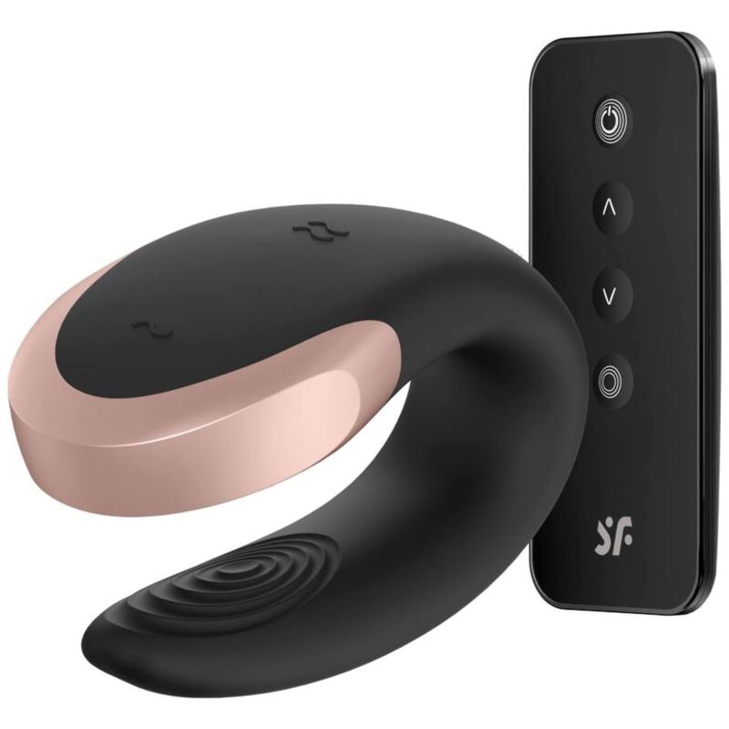 App Double Love Vibrador Parejas Luxury Negro