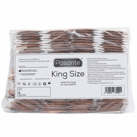Preservativos King Ms Largos Y Anchos Bolsa 144 Unidades