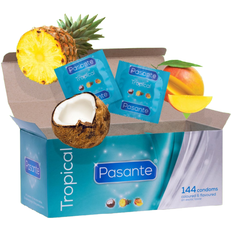 Preservativos Sabores Tropical 144 Unidades