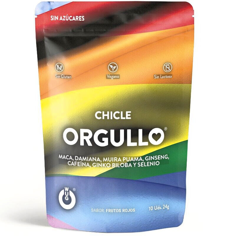 Wug Orgullo – Chicle Funcional Con Maca, Ginseng Y Ginkgo Para Potenciar Tu Vitalidad Íntima