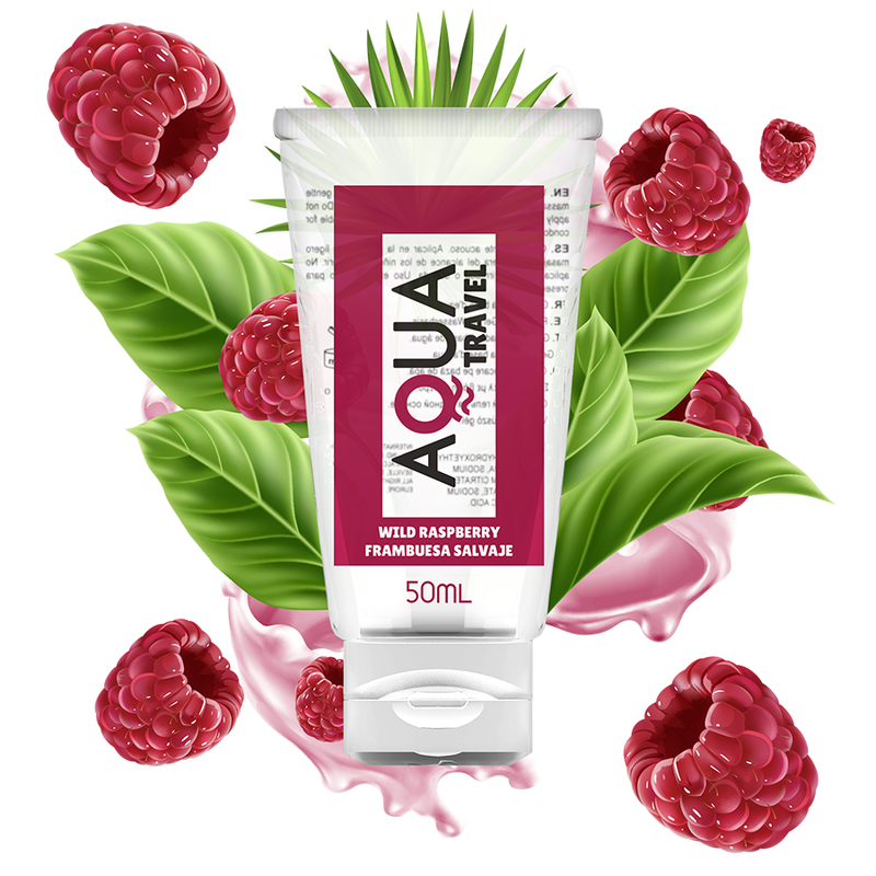 Lubricante Base Agua Sabor Frambuesa Salvaje - 50 Ml