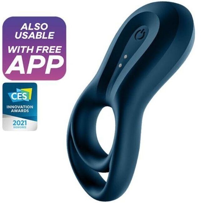 Epic Duo Anillo Vibrador App Azul