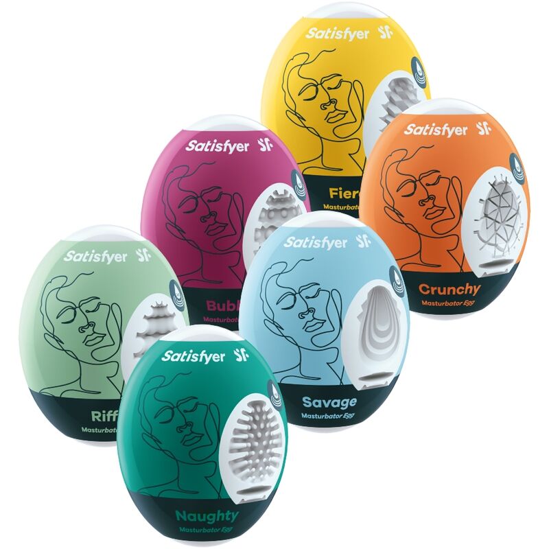 Huevos Masturbadores Pack 6 Unidades
