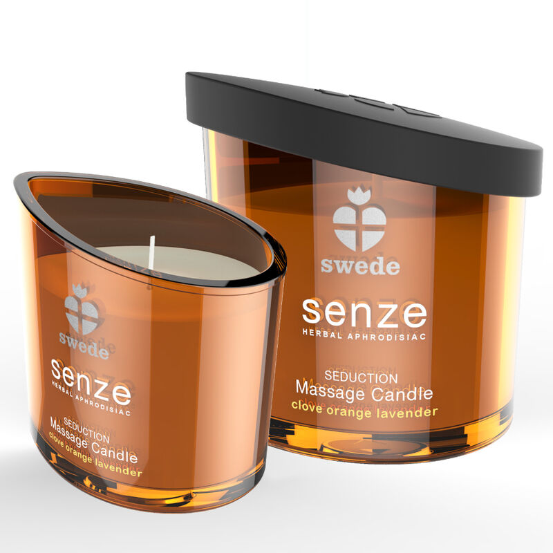 Senze Seduction Vela Masaje - Clavo, Naranja, Lavanda