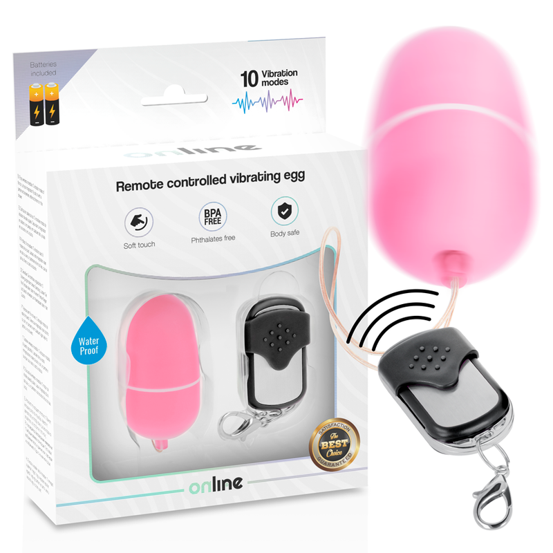 Huevo Vibrador Control Remoto M Rosa