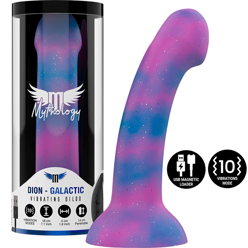 Dion Galactic Dildo M - Vibrador Compatible Con Watchme Wireless Technology