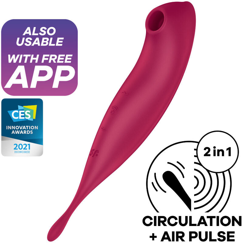 Twirling Pro+ Estimulador Y Vibrador App Rojo