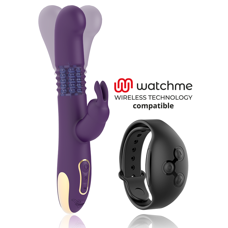 Bastian Rabbit Up & Down, Rotator & Vibrator Compatible Con Watchme Wireless Technology