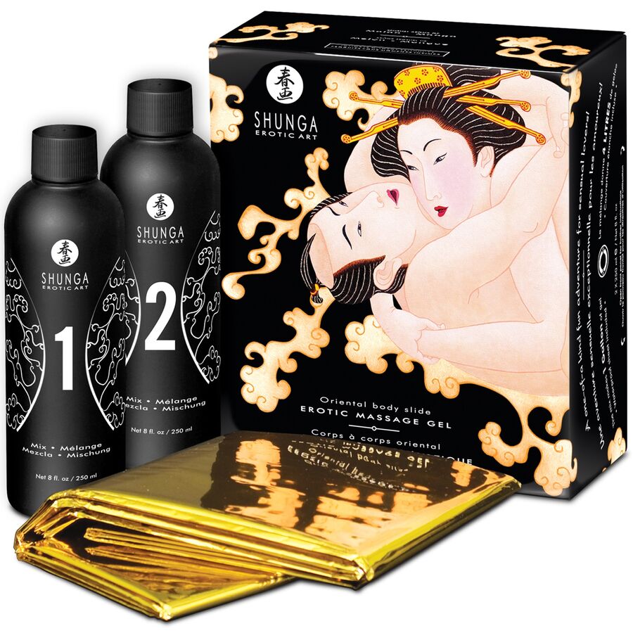 Gel De Masaje Erótico Cuerpo A Cuerpo Oriental Melón Mango