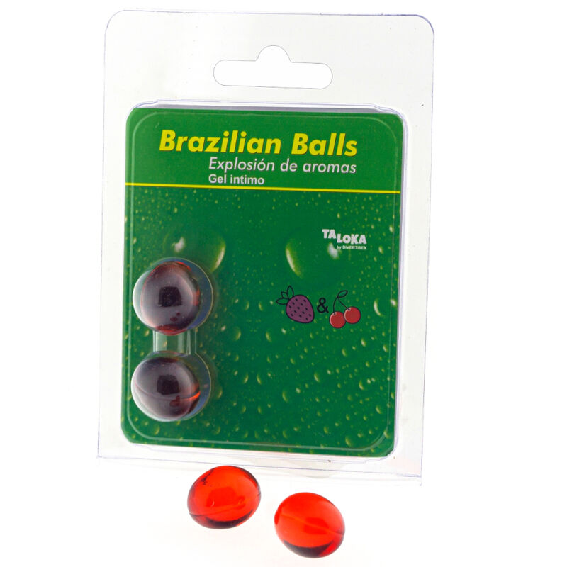 Brazilian Balls Gel Íntimo Fresa & Cereza 2 Bolas