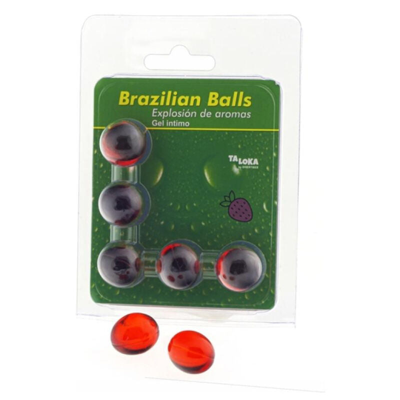 Brazilian Balls Gel Íntimo Fresa 5 Bolas