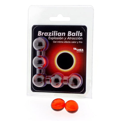 Brazilian Balls Gel Excitante Efecto Calor Y Frío 5 Bolas
