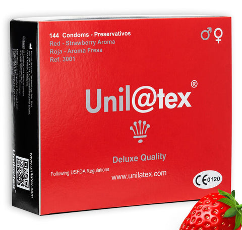 Preservativos Rojos/Fresa 144 Uds
