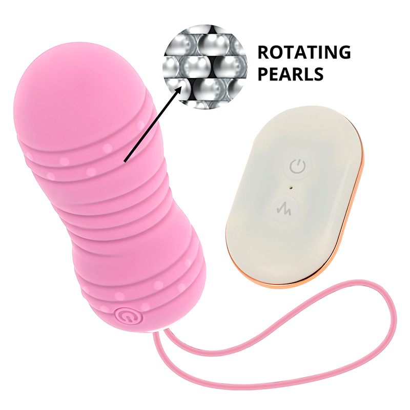 Huevo Control Remoto 7 Modos Rotacion Rosa