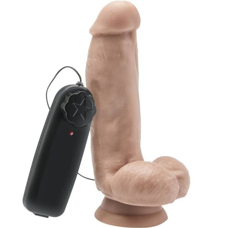 Dildo 12 Cm Con Testículos Vibrador Natural