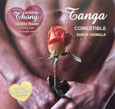Tanga + 2 Pezones Oblea Vainilla Hombre /Es/Pt/En/Fr/It/