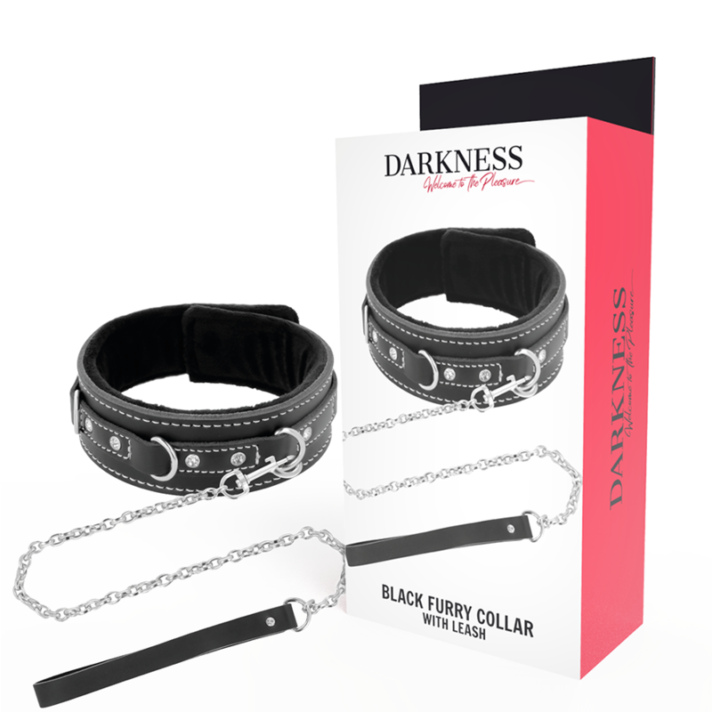 Collar Leather Con Correa Alta Calidad
