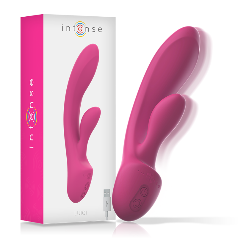 Luigi Vibrador Rabbit Silicona Liquida Rosa