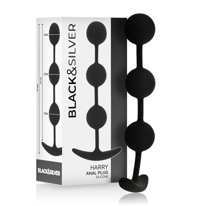 Harry Rosario Anal 3 Esferas Silicona 14 Cm