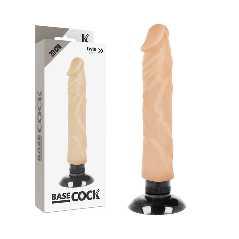 Vibrador Realístico 2-1 Natural 20 Cm -O- 4 Cm