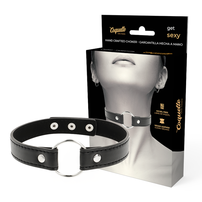 Collar Cuero Vegano Accesorio Woman