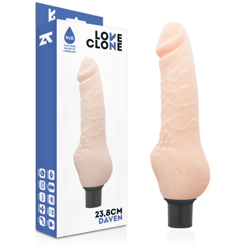 Daven Vibrador Realístico Self Lubrication 23.8 Cm -O- 3.8 Cm