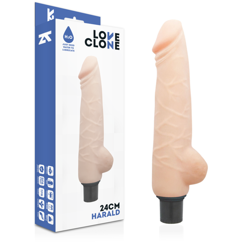 Harald Vibrador Realístico Self Lubrication 24 Cm -O- 4 Cm