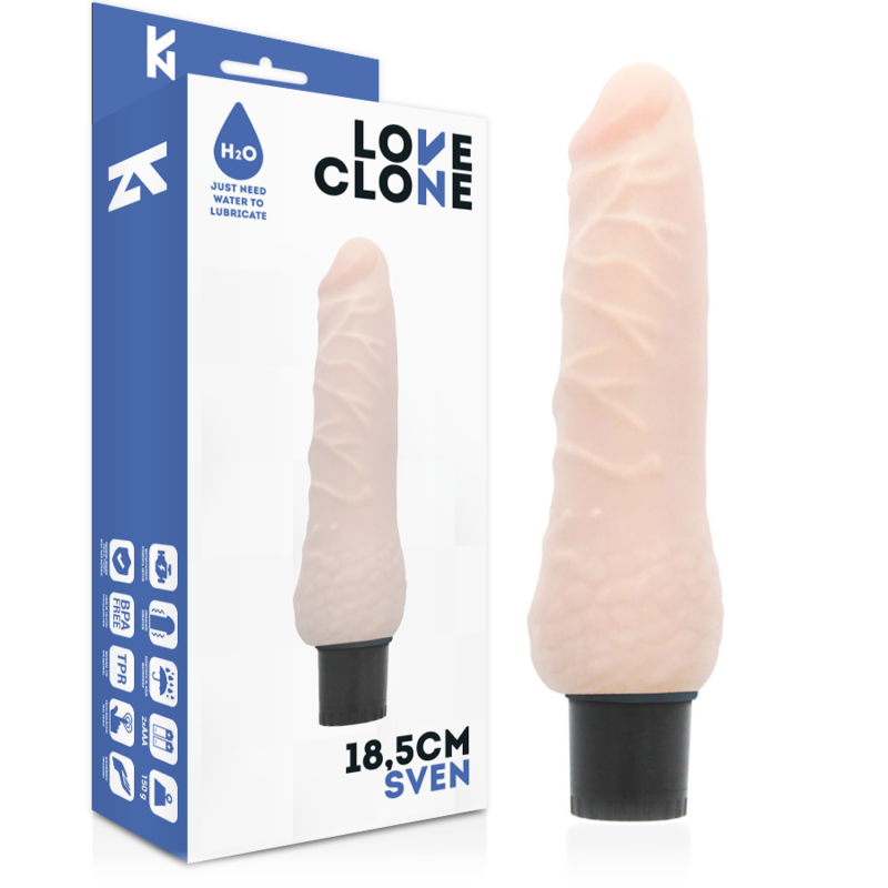 Sven Vibrador Realístico Self Lubrication 18.5 Cm -O- 3.3 Cm