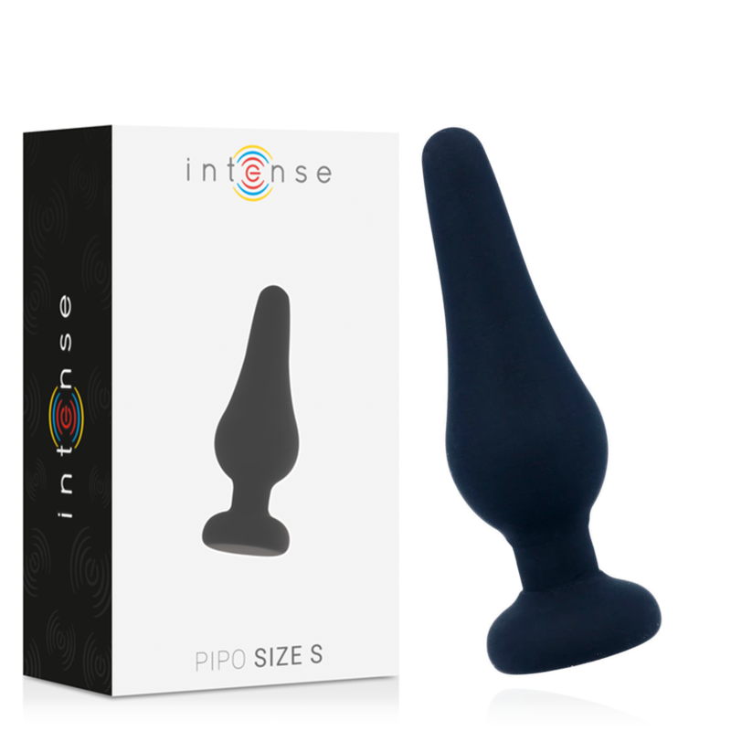 Anal Plug Pipo S Silicone Negro 9.8 Cm