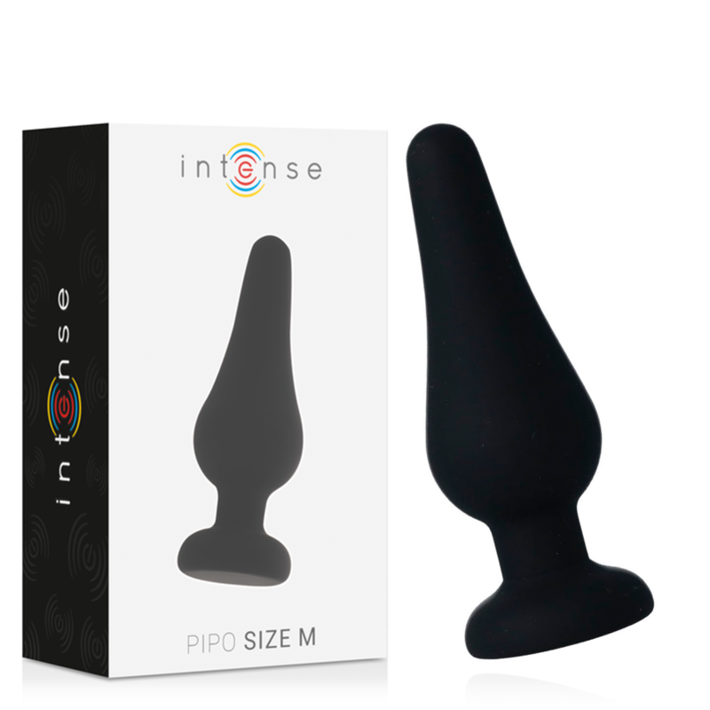 Anal Plug Pipo M Silicone Negro 11 Cm