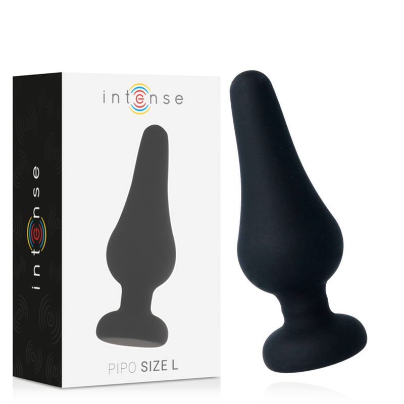 Anal Plug Pipo L Silicone Negro 13 Cm