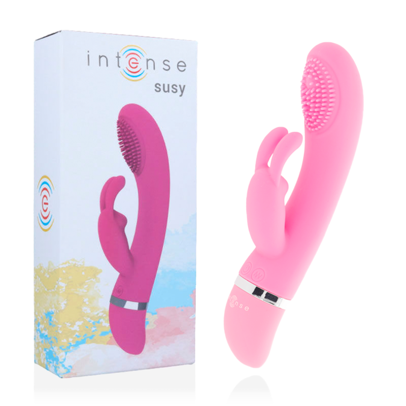 Susy Vibrador Oscilante Silicona Rabbit Rosa