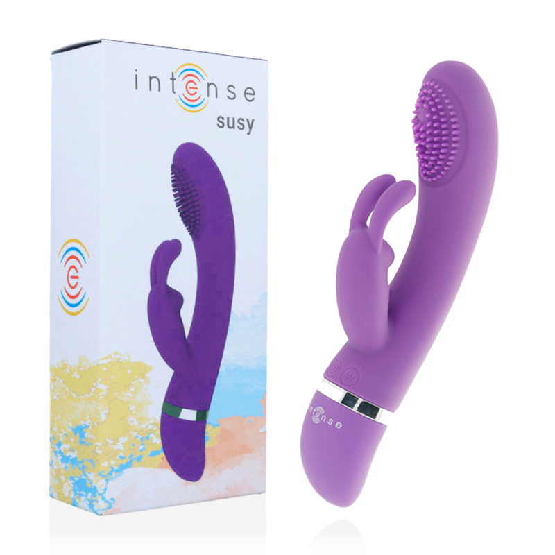 Susy Vibrador Oscilante Silicona Rabbit Lila