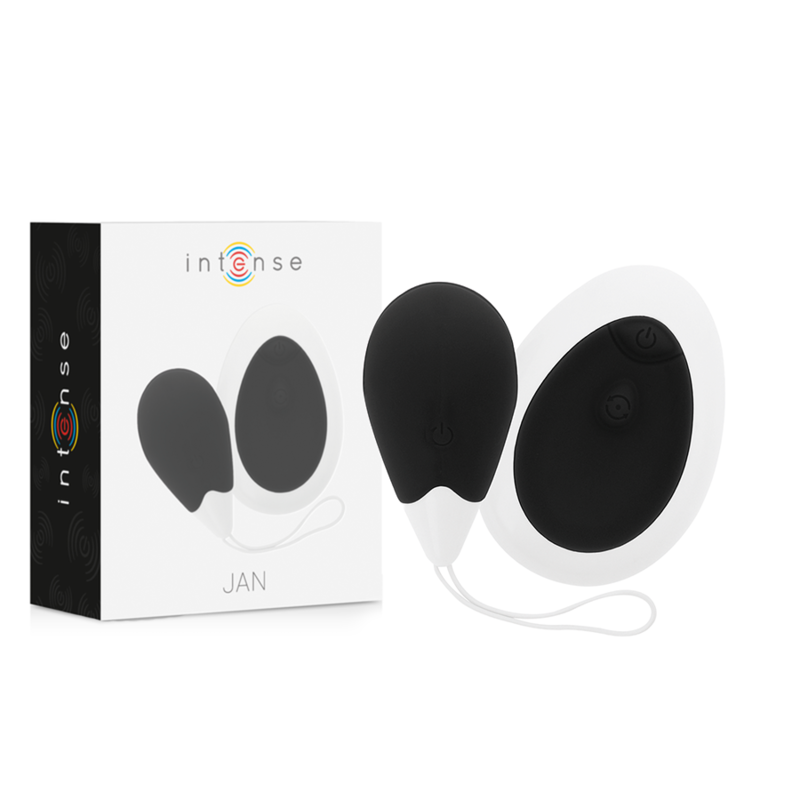 Jan Huevo Vibrador Control Remoto Negro
