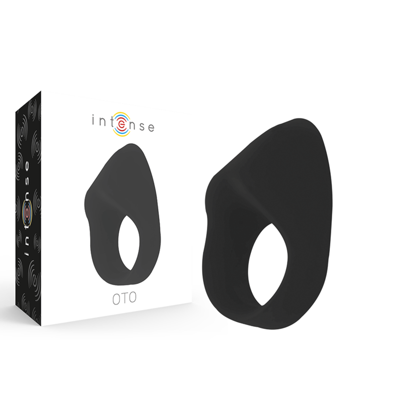 Oto Anillo Vibrador Recargable Negro