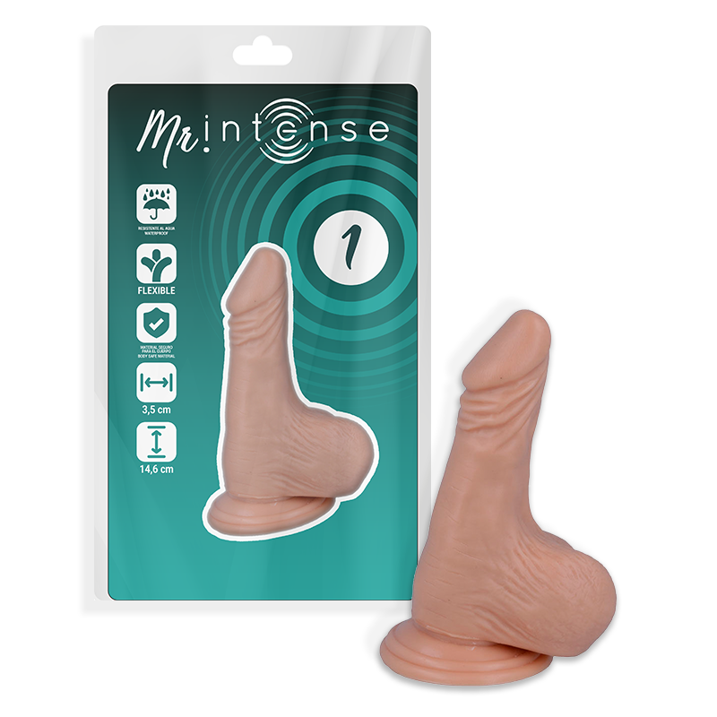 Mr Intense - 1 Pene Realístico 14.6 Cm -O- 3.5 Cm