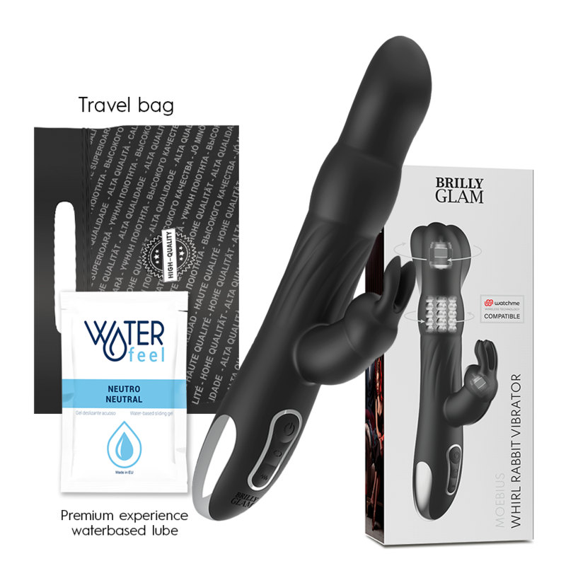 Moebius Rabbit Vibrator & Rotator Compatible Con Watchme Wireless Technology