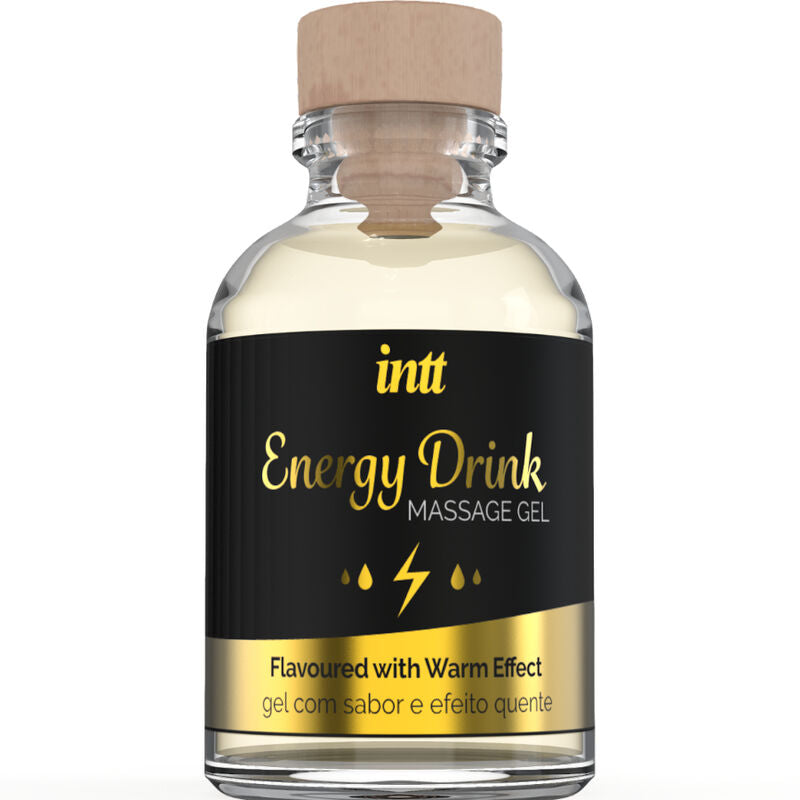 Gel De Masaje Con Sabor A Bebida Energetíca Y Efecto Calor