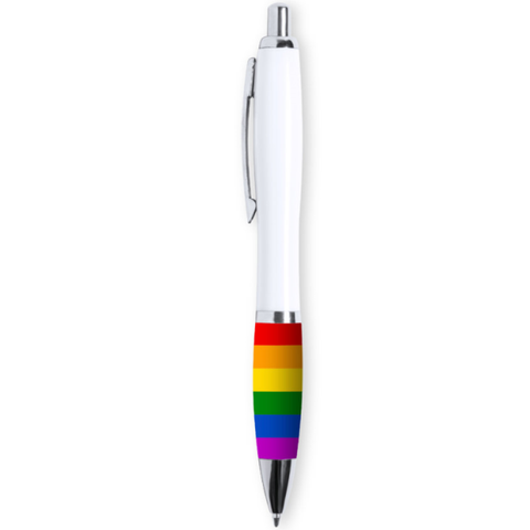Boligrafo Blanco Bandera Lgbt