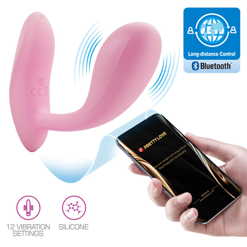 Baird G-Spot 12 Vibraciones Recargable Rosa App